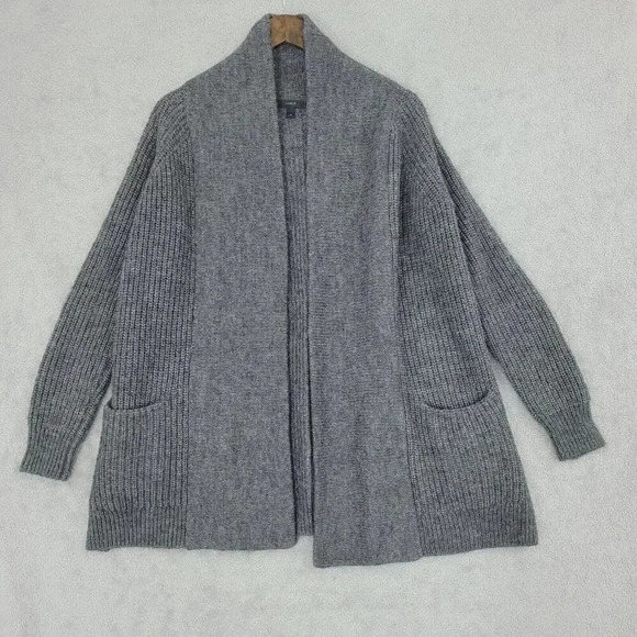 J.Crew Womens Gray Wool Alpaca Blend Open Cardigan Sweater XS  20PT - Picture 1 of 7